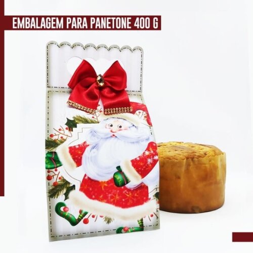 Arquivo Studio Embalagem Panetone 500gr Natal
