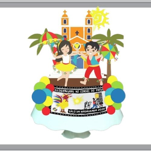 Arquivo Topo de Bolo Camadas Carnaval Pernambuco