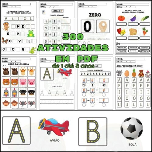 Atividade Infantil Lição de Casa para Férias Arquivo pdf