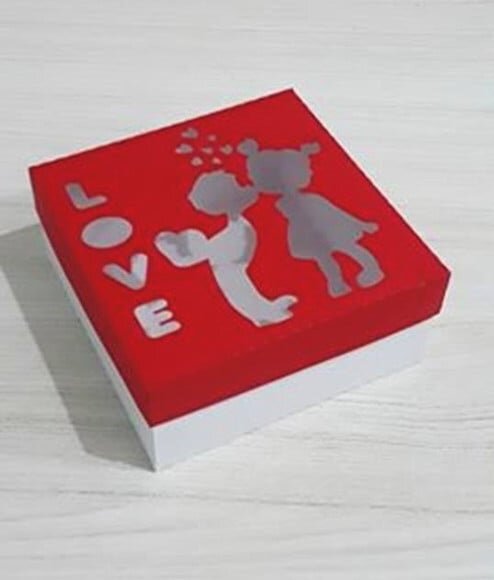 Caixinha Presenrtes Dia dos Namoraados 10x10cm