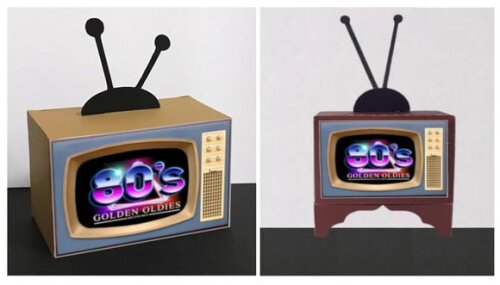 Caixinha Tv Retrô Anos 80 - Arquivo de Corte pdf
