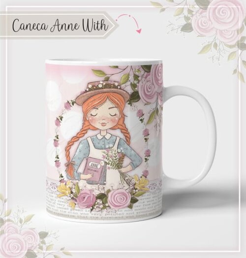 Estampa para Canecas Anne With pdf Png