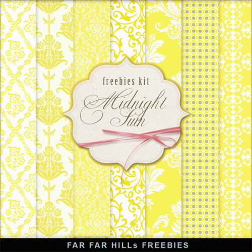 Kit Papel Digital Scrapbook Amarelo
