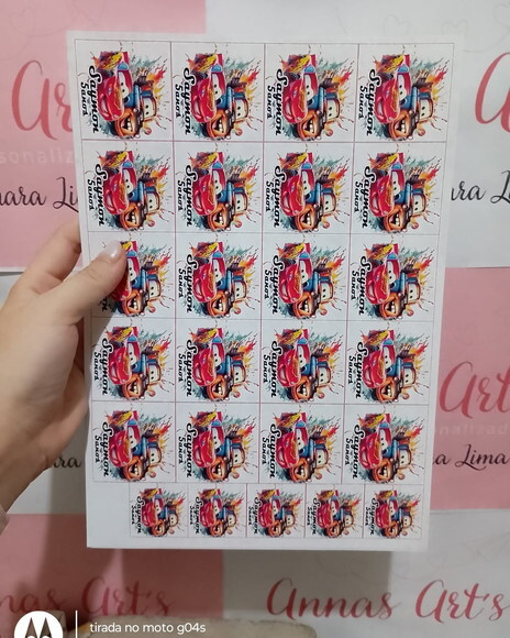 Adesivo Personalizado Carros Disney