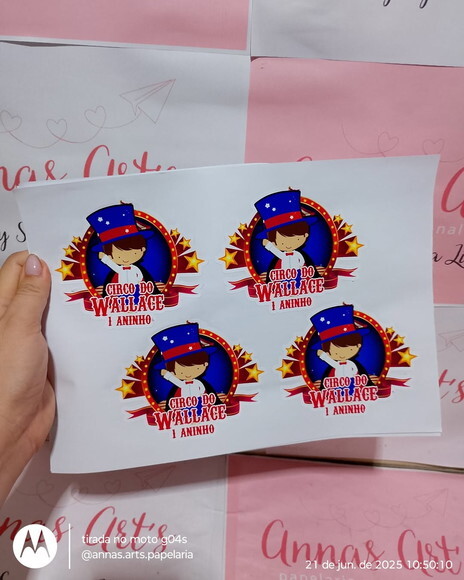 Adesivo Personalizado Circo