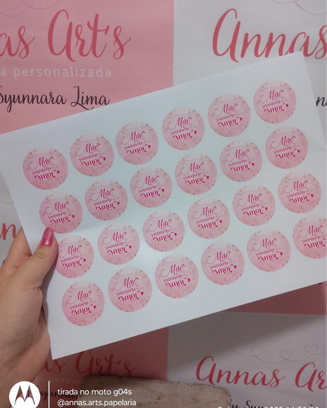 Adesivo Personalizado Dia das Mães