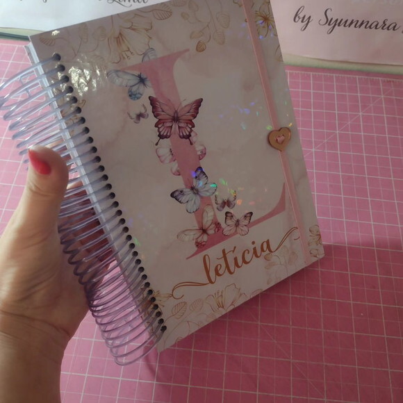 Agenda Alfabeto Floral Rose Gold 2026