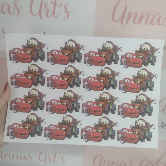 Aplique Personalizado Carros Disney