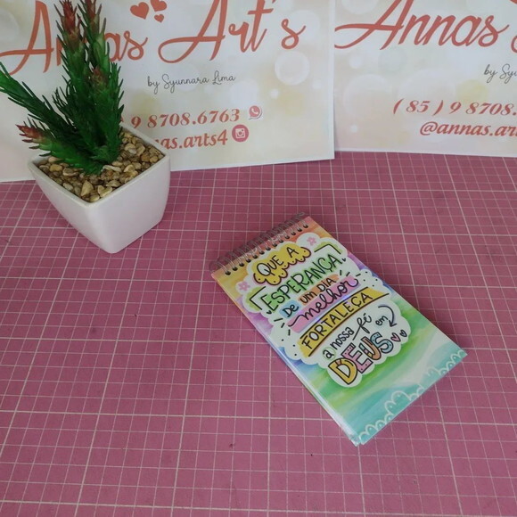 Bloco Capa Dura 10x14 Frases Motivacionais