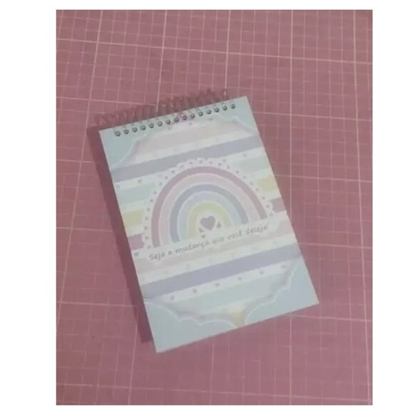 Bloco Capa Dura 10x15 Arco Iris