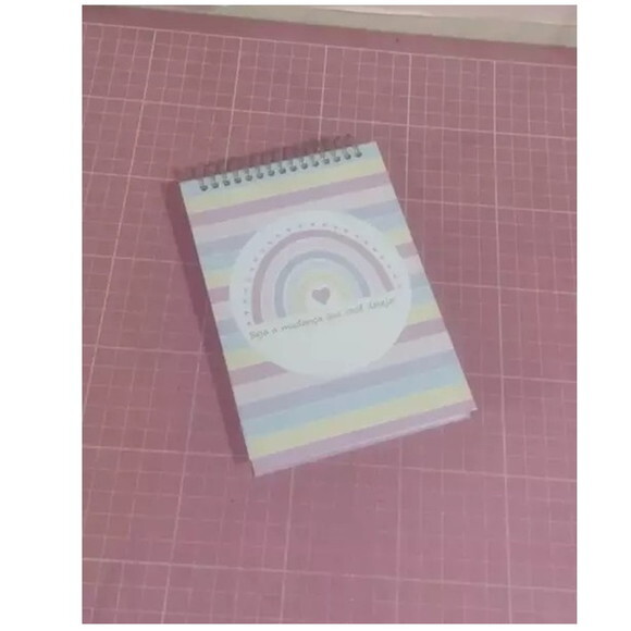 Bloco Capa Dura 10x15 Arco Iris