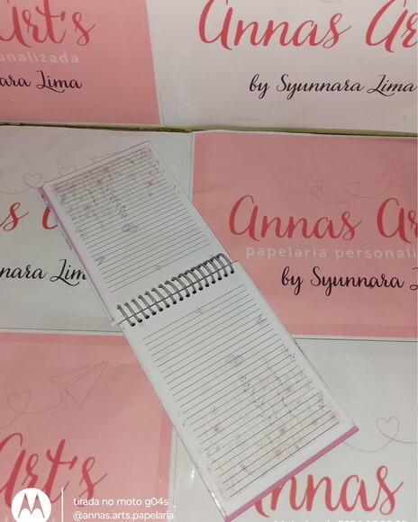 Bloco Capa Dura 10x15 Floral com Borboletas