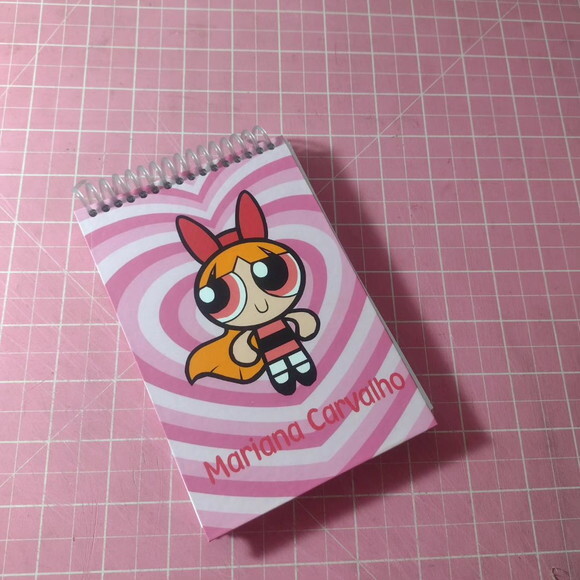 Bloco Capa Dura 10x15 Meninas Super Poderosas Florzinha