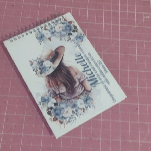Bloco Capa Dura 10x15 Mulher e Floral