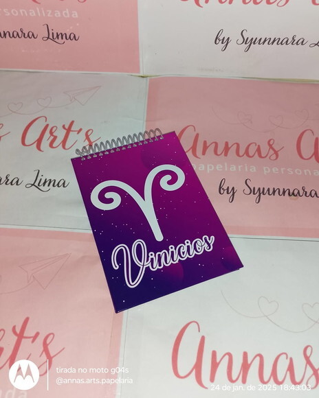 Bloco Capa Dura 10x15 Signo Áries