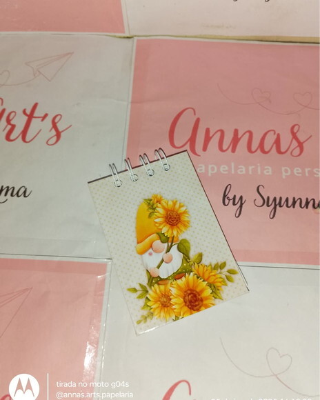 Bloco Capa Dura 8x10 Girassol