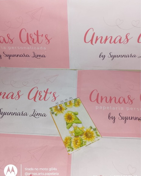 Bloco Capa Dura 8x10 Girassol