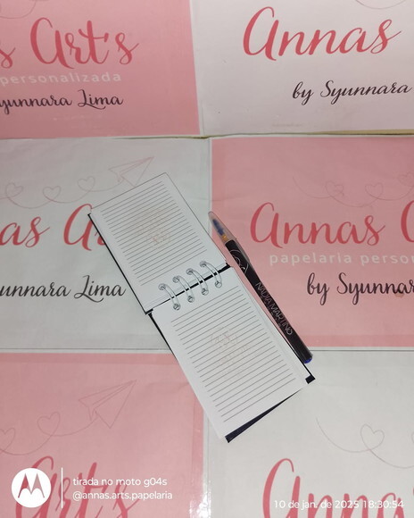 Bloco Capa Dura 8x11 com Caneta ou Lápis com Logomarca