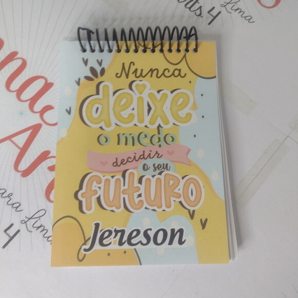 Bloco Capa Mole 10x15 Frases Motivacionais