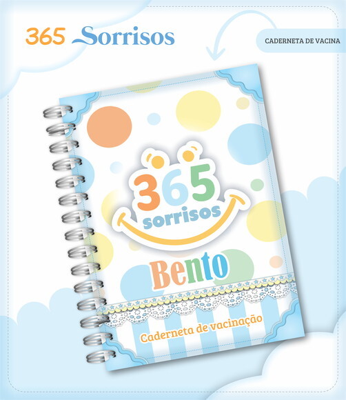 Caderneta de Vacina Menino 365 Sorrisos