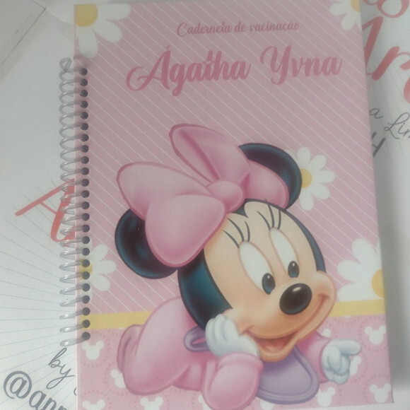 Caderneta de Vacina Minnie Rosa Baby