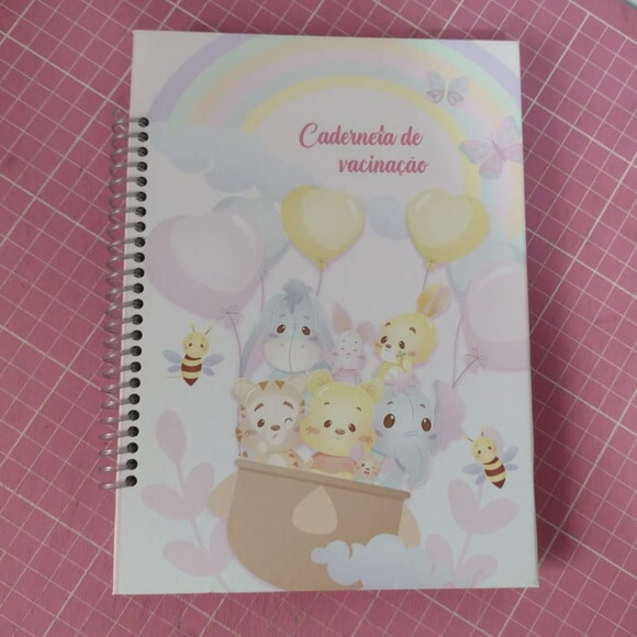 Caderneta de Vacina Ursinho Pooh Menina