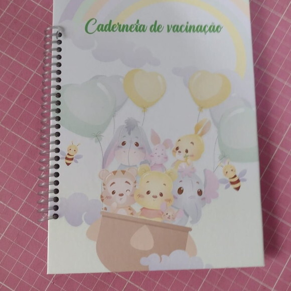 Caderneta de Vacina Ursinho Pooh Menino