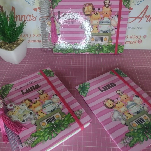Caderneta Saúde,porta Documentos e Livro do Bebe Safari