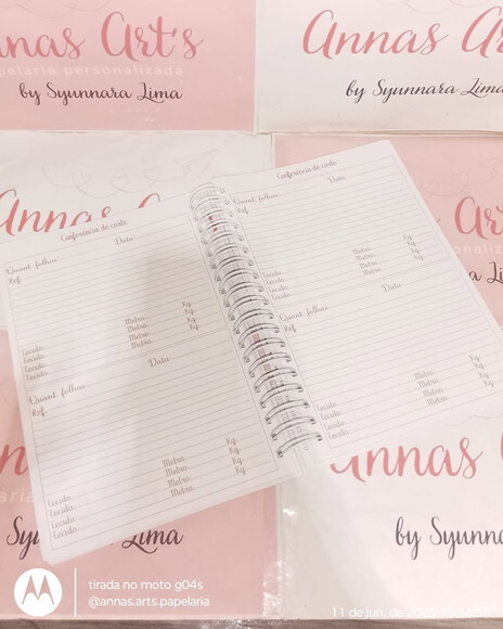 Caderno 15x21 com Logo ou Arte do Cliente