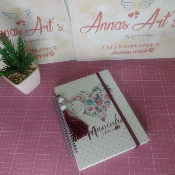 Caderno 15x21 de Pedidos de Confeiteira