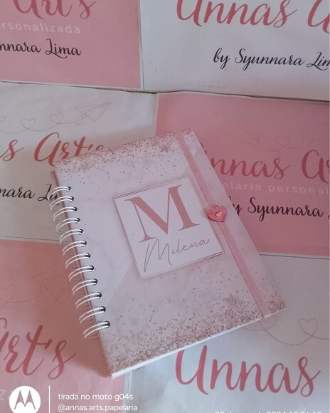 Caderno 15x21 Glitter