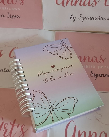 Caderno 15x21 Pedidos Borboletas Candy