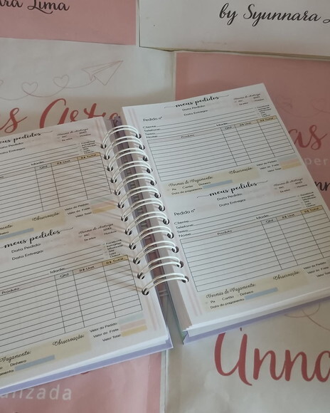 Caderno 15x21 Pedidos Borboletas Candy