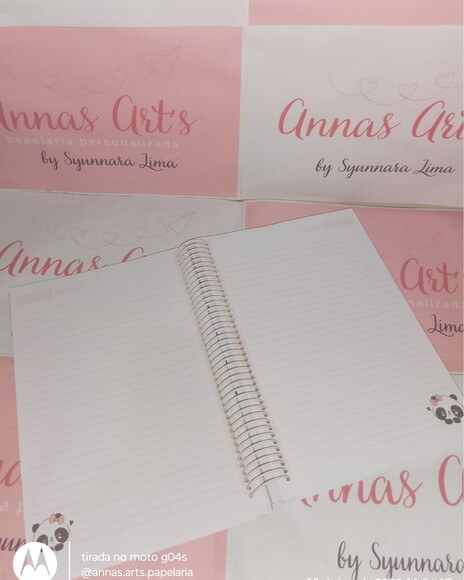Caderno Colegial 18x26 Panda Menina