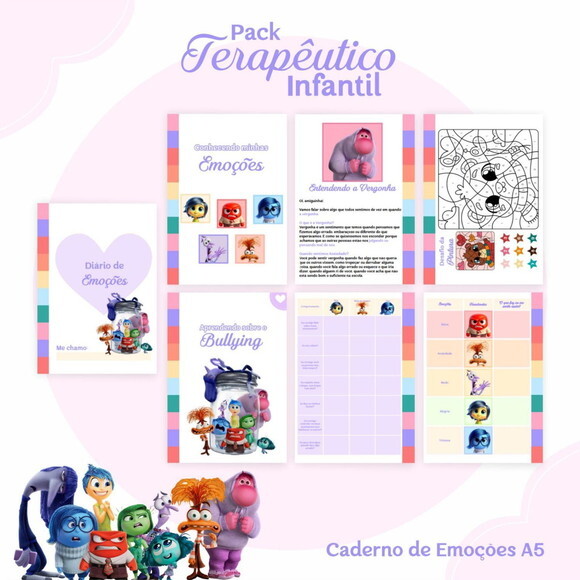 Caderno de Emoções Divertidamente