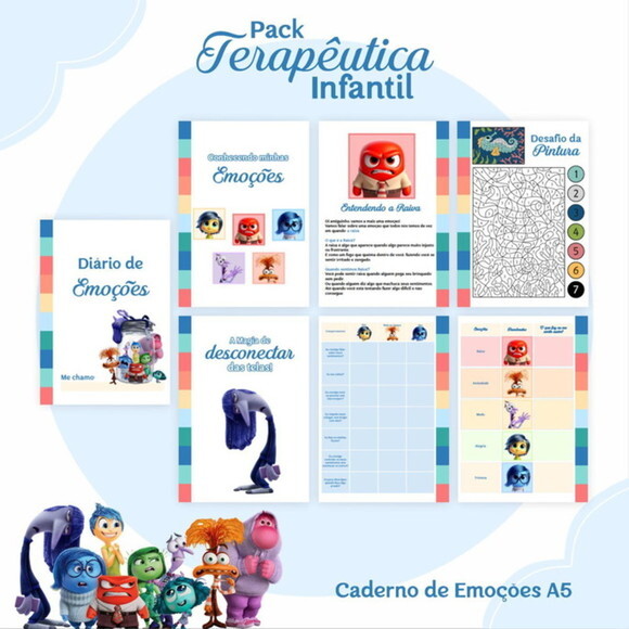 Caderno de Emoções Divertidamente