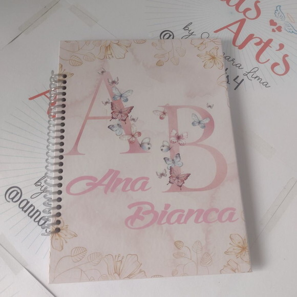 Cadernos 15x21 Alfabeto Floral
