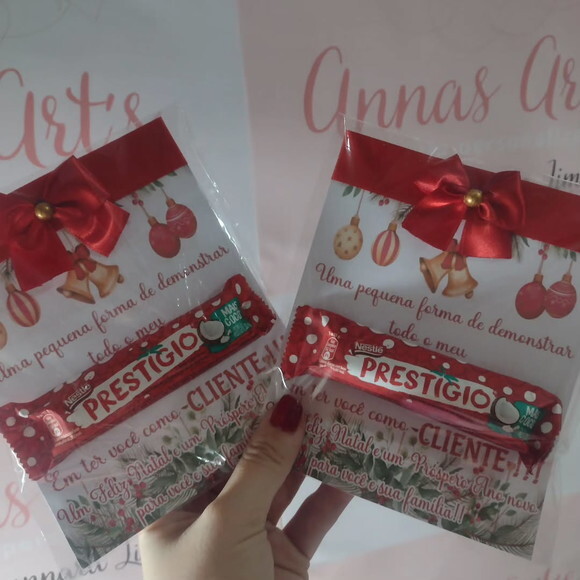 Card com Chocolate Prestigio
