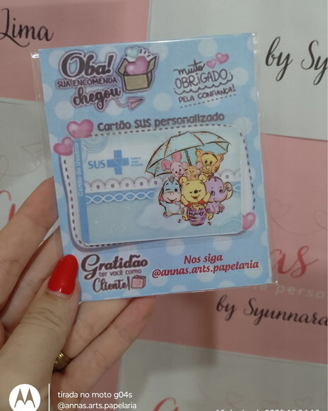 Cartão do Sus Ursinho Pooh Menino