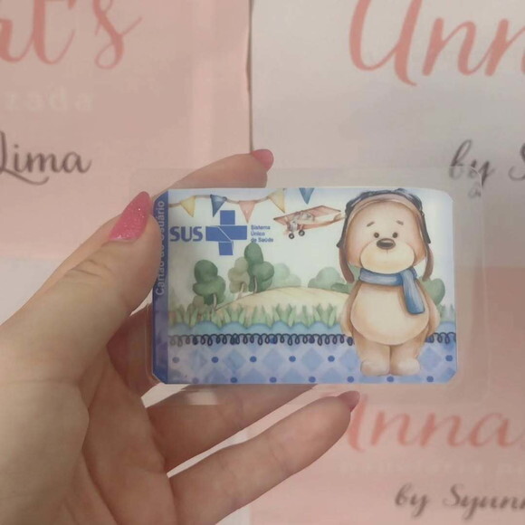 Cartão do Sus Urso Aviador ou Baloeiro