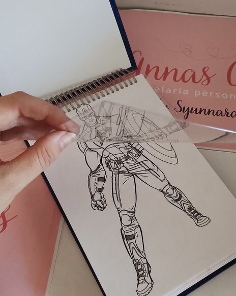Livro de Pintura com 100 Desenhos Diversos com Foto