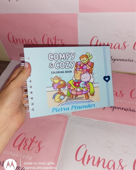 Livro de Pintura Comfy e Cozy