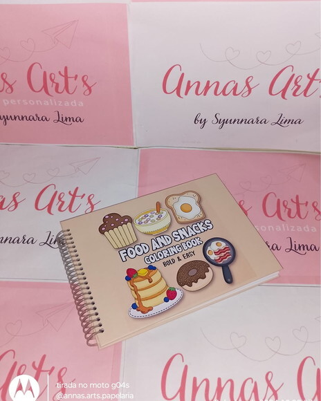 Livro de Pintura Food And Snacks