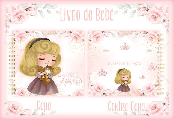 Livro do Bebe a Bela Adormecida Princesa Aurora