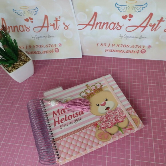 Livro do Bebe Ursa Realeza Rosa