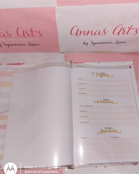 Pasta Catalogo Gestante Floral