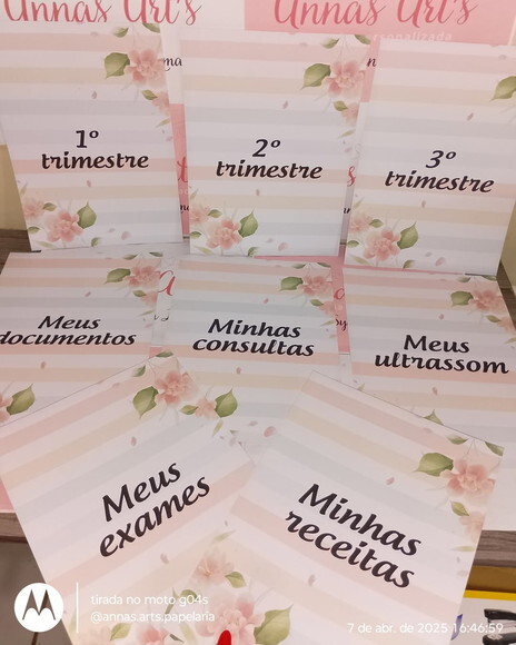 Pasta Catalogo Gestante Floral