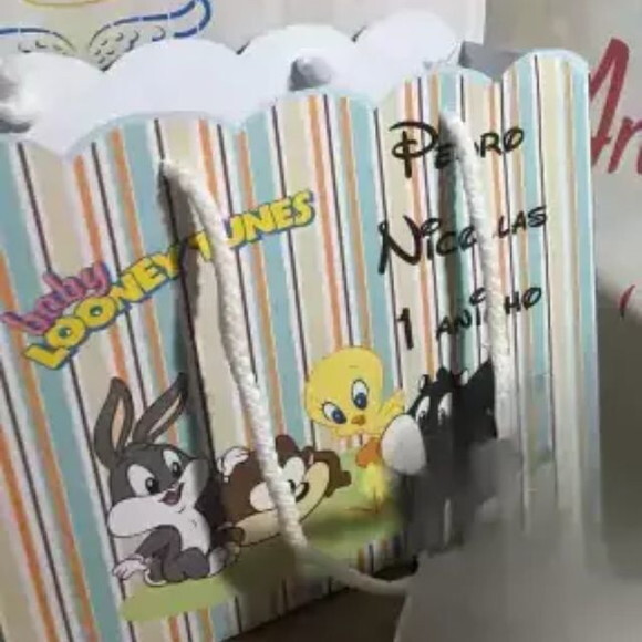 Sacolinha Baby Looney Tunes 10 Unidades