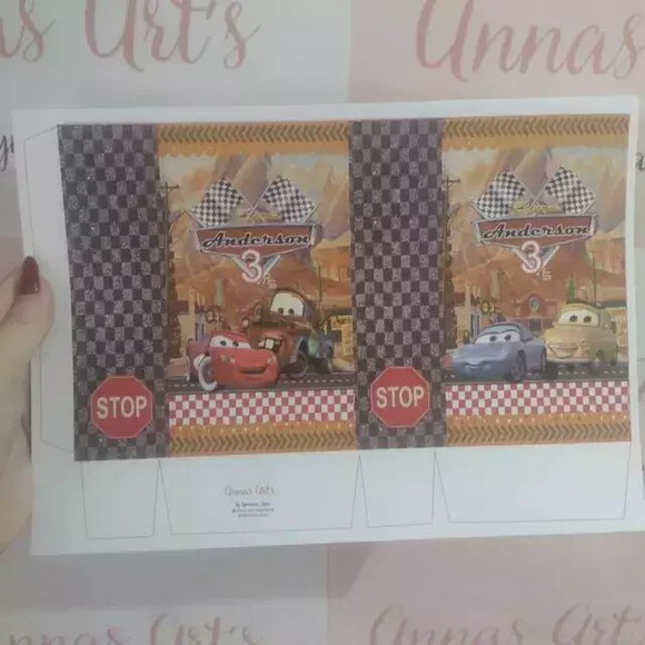 Sacolinha Carros Disney 10 Unidades