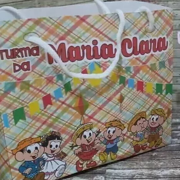 Sacolinha Turma da Monica São João 10 Unidades